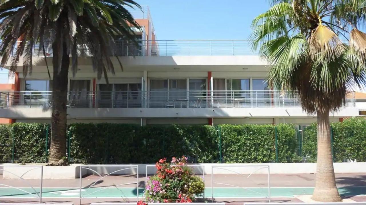 Cote D'Azur Joli Studio 50M Plage, Climatisation , Parking. Вильнёв-Лубе Экстерьер фото